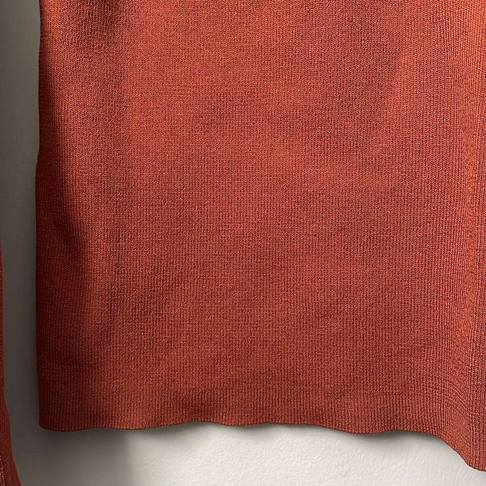 Beaded V-Neck Rust Top - Picture 5 of 7